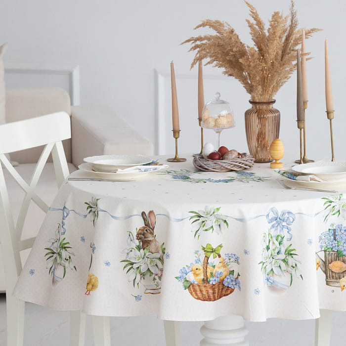 Скатерть круглая D-150 см "Ретро"