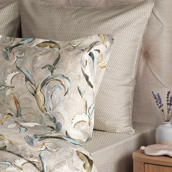 Евро комплект постельного белья "Айрис" с простыней на резинке