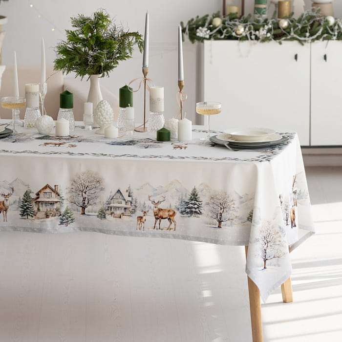 Скатерть 145х180 см "Морозное утро"
