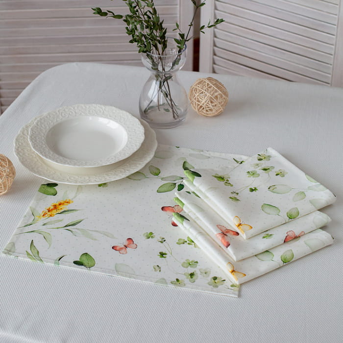 Набор Set-4 салфеток "Соната" цветочный