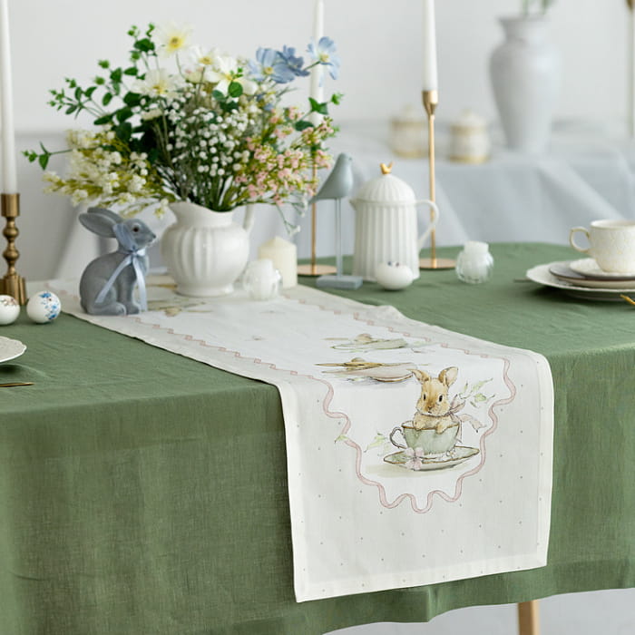 Дорожка 40х190 см "Заварные зайки"