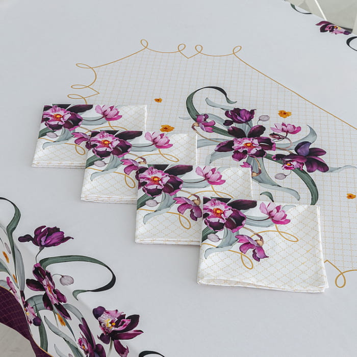 Набор Set-4 салфеток "Виола рамка"