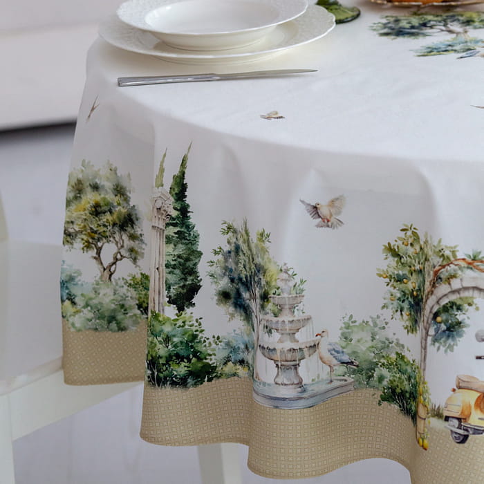 Скатерть круглая D-150 см "Итальяно"