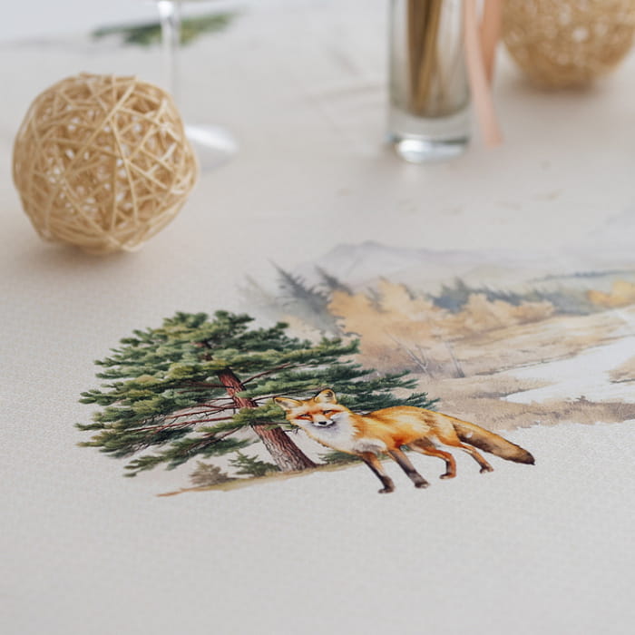 Скатерть овальная 140х170 см "Дубрава"