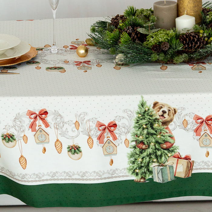 Скатерть 145х180 см "Новогодняя шкатулка"