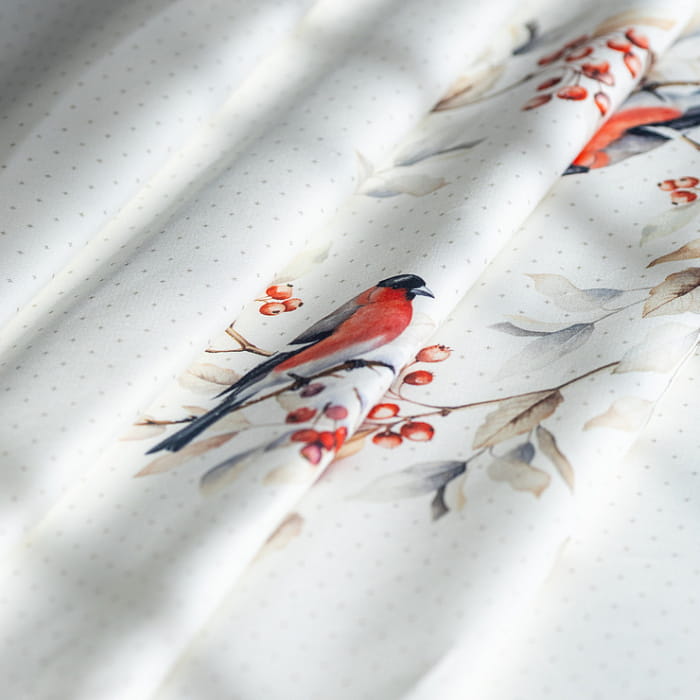 Скатерть круглая  D-170 см "Пернатые истории"