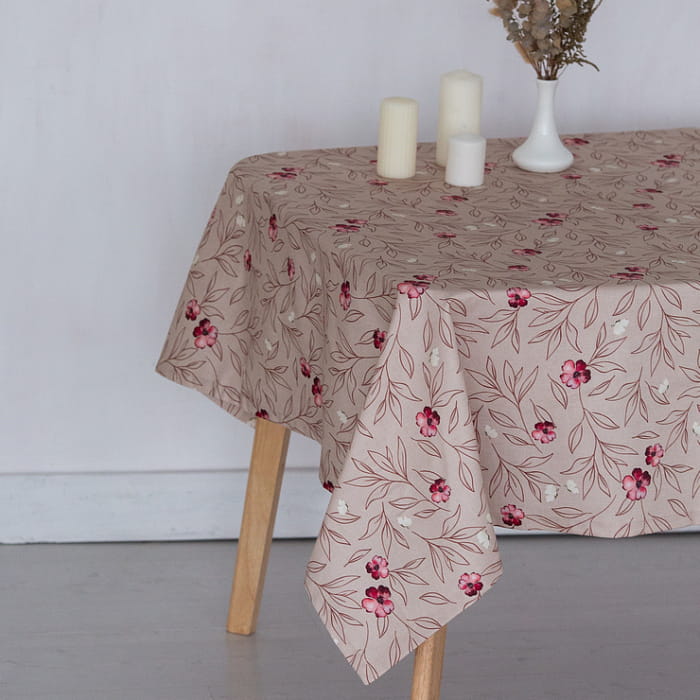 Скатерть 115х165 см "Вернисаж" мелкие цветы