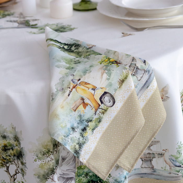 Скатерть овальная 170х225 см "Итальяно"