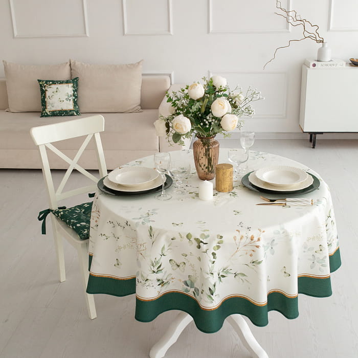 Скатерть круглая D-170 см "Эвелина"