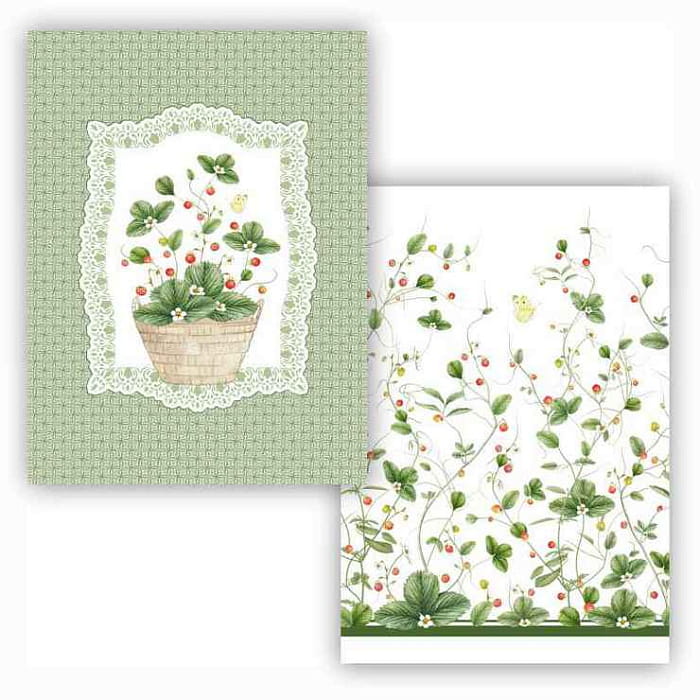 Набор Set-2 полотенец "Земляничная поляна"