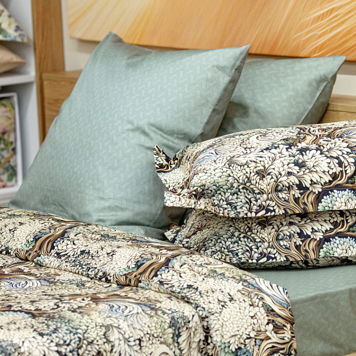 Наволочка 70х70 "Дафна" зеленый шалфей