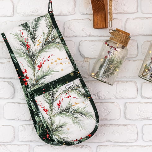 Прихватка двойная "Ветви Рождества"