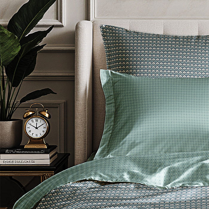 Наволочка 50х70 "Рейн" лавровый зелёный