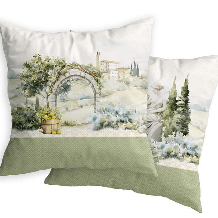 Декоративная наволочка "Итальяно" арка с лимонами