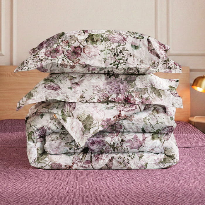 Евро комплект постельного белья "Верена" с простыней на резинке