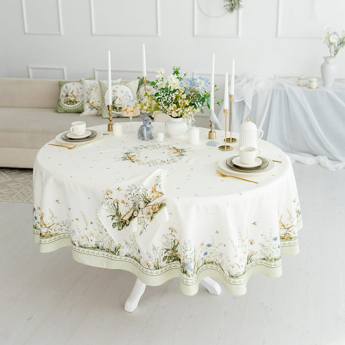 Скатерть овальная 150х200 см "Аркадия"
