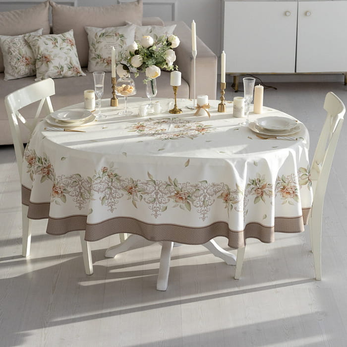 Скатерть овальная 170х250 см "Луиза"