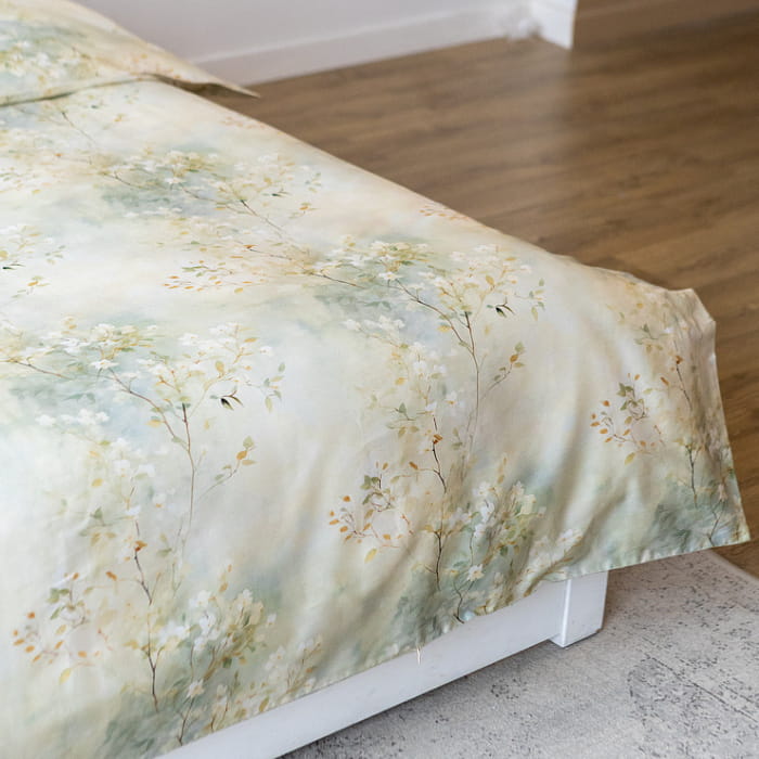 Евро комплект постельного белья "Мелисса" (Таффи)  с простыней на резинке