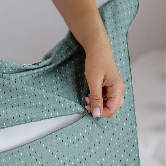 Наволочка 50х70 "Рейн" лавровый зелёный