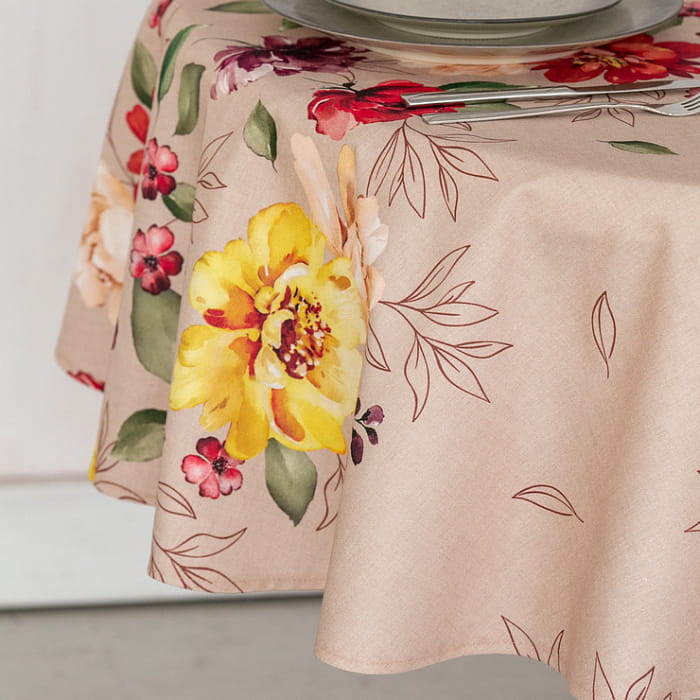 Скатерть овальная  150х200 см "Вернисаж"