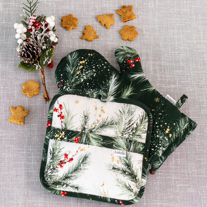 Комплект прихваток "Ветви Рождества"