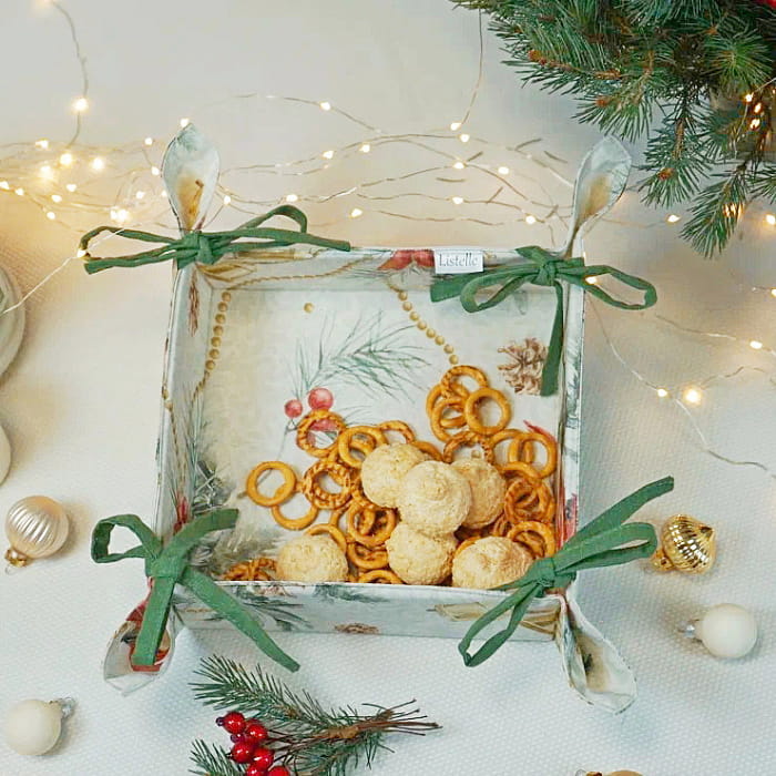 Корзинка для пряников "Рождественская классика"