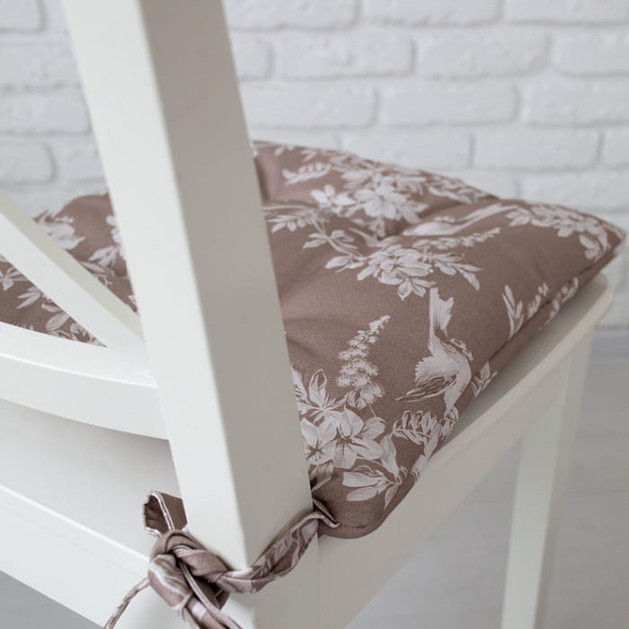 Подушка на стул "Баллада кофейная"
