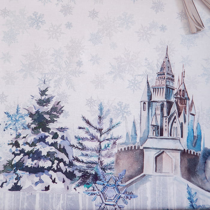 Скатерть круглая D-170см "Снежное королевство"