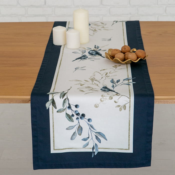 Дорожка 40х145 см "Блюз" синяя