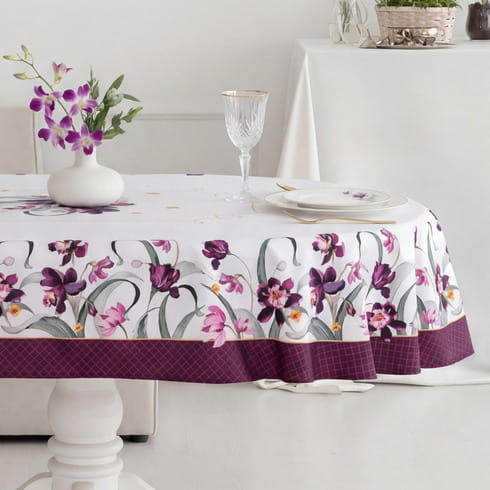 Скатерть овальная 150х200 см "Виола"