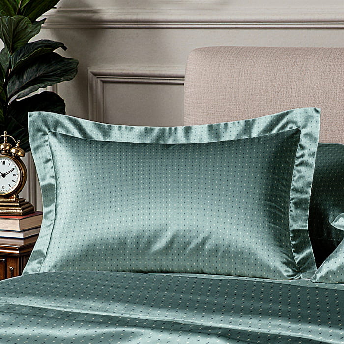 Наволочка 50х70 "Рейн" лавровый зелёный