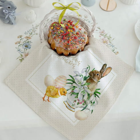 Салфетка "Ретро" бежевая рамка, 1 шт