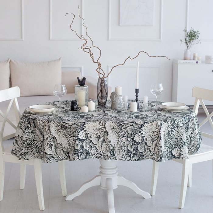 Скатерть овальная 140х170 см "Вивьен"