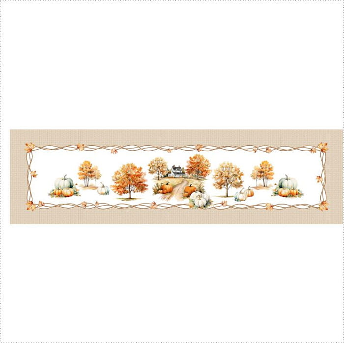 Дорожка 40х140 см "Терра" тыквы декоративная