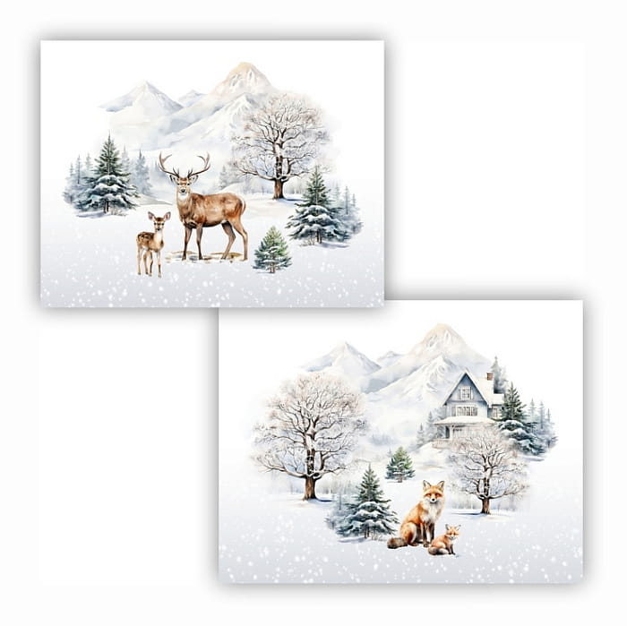 Набор салфеток плейсматов "Морозное утро"