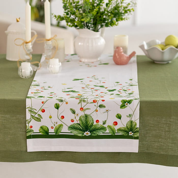 Дорожка 40х145 см "Земляничная поляна " декоративная