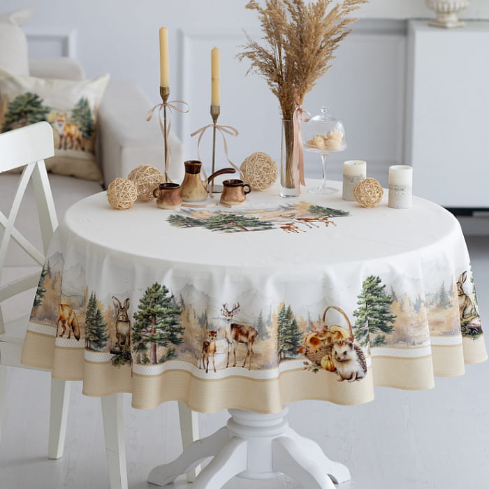 Скатерть круглая D-150 см "Дубрава"