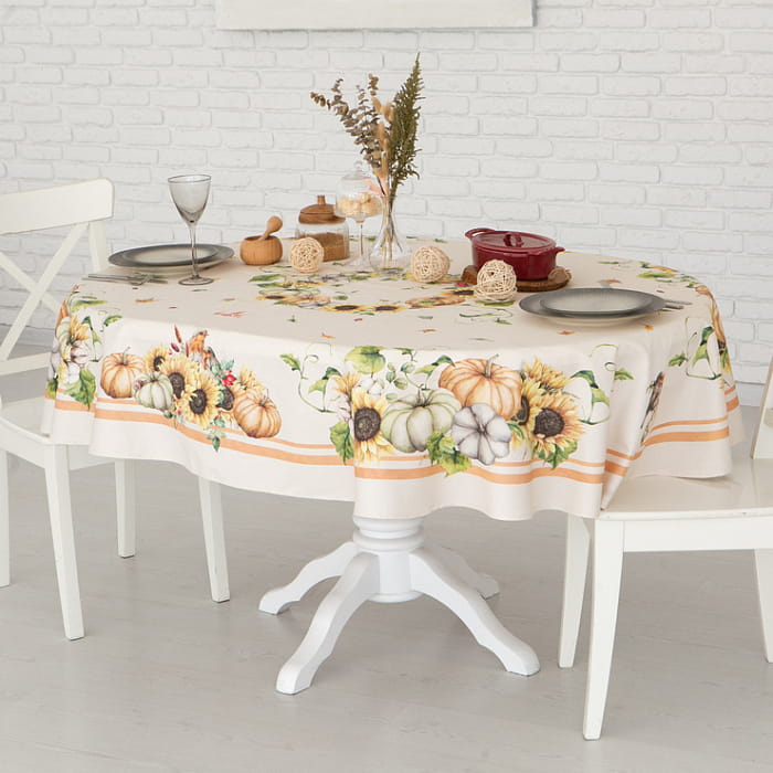 Скатерть овальная 170х220 см "Шадэ"