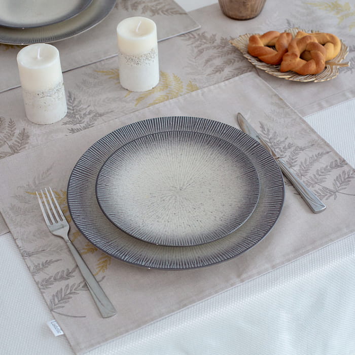 Дорожка 33х140 см "Папараць" бежевая декоративная