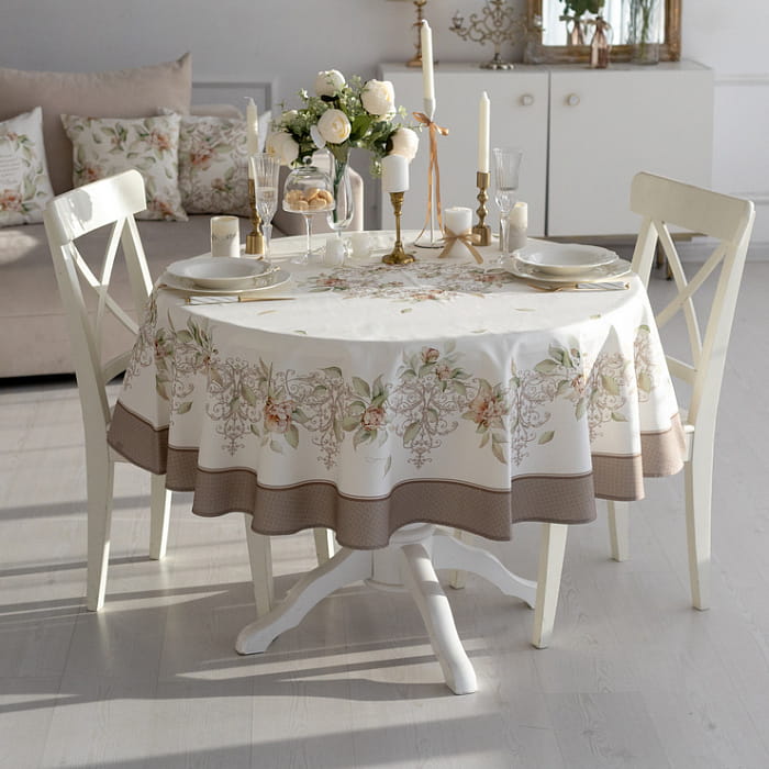 Скатерть круглая D-150 см "Луиза"