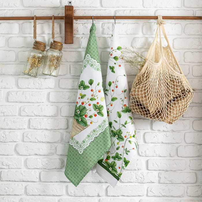 Набор Set-2 полотенец "Земляничная поляна"