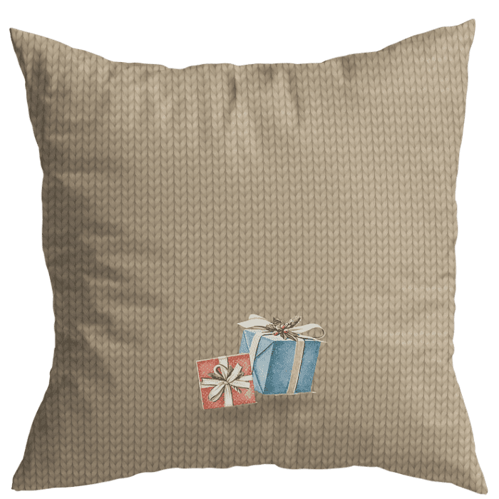 Декоративная наволочка "Новогодняя шкатулка" мышата