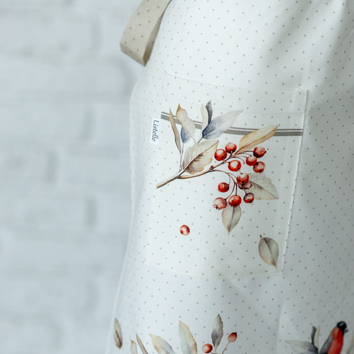 Фартук "Пернатые истории модель Английский"