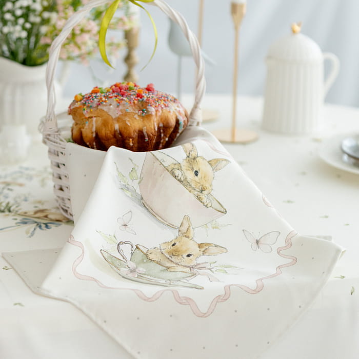 Салфетка "Заварные зайки чайная пара", 1 шт