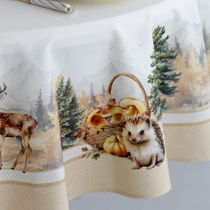 Скатерть овальная 170х250 см "Дубрава"