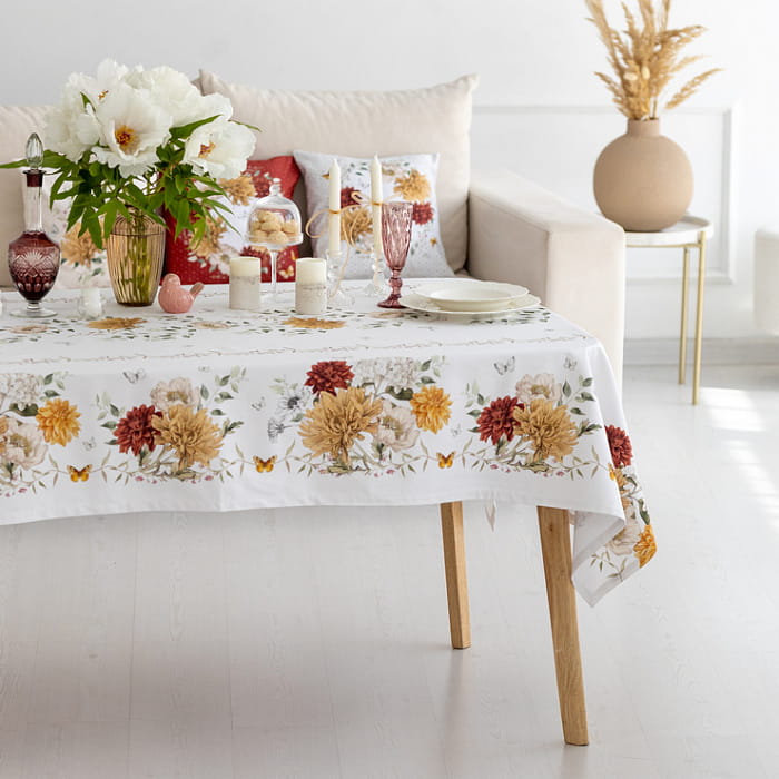 Скатерть 145х220 см "Цветочная симфония"