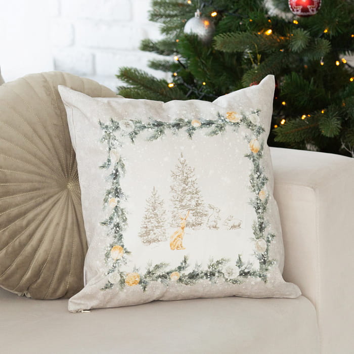 Декоративная наволочка "Чарующий лес" рамка