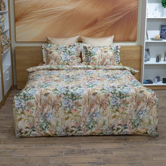 Полуторный комплект постельного белья "Фреска"