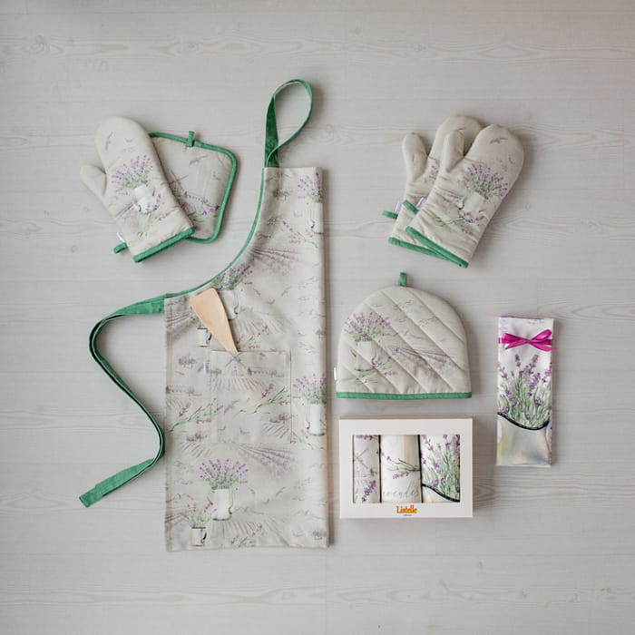 Фартук "Лавандовое лето" модель "Слот"