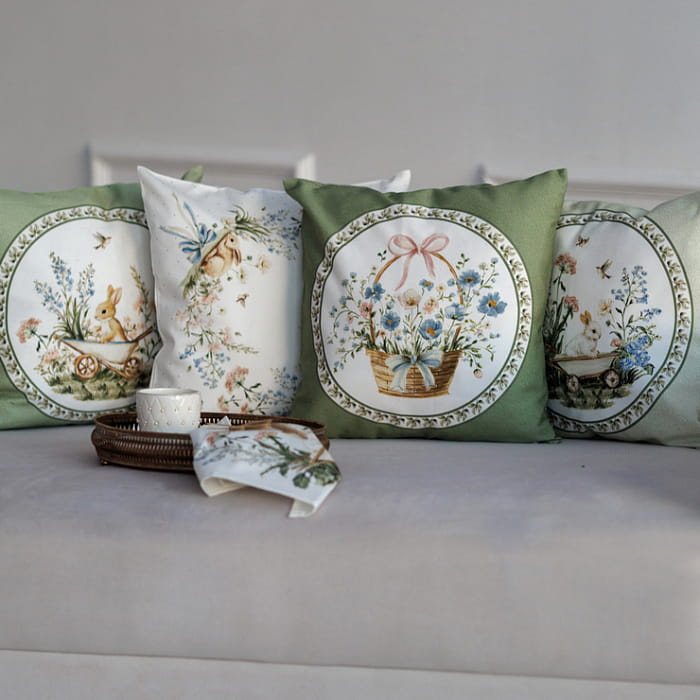 Наволочка декоративная "Аркадия" корзинка